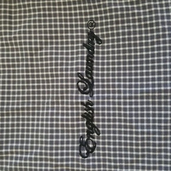English Laundry Gray and White Plaid Shirt - Size 16 34/35 - Picture 7 of 9
